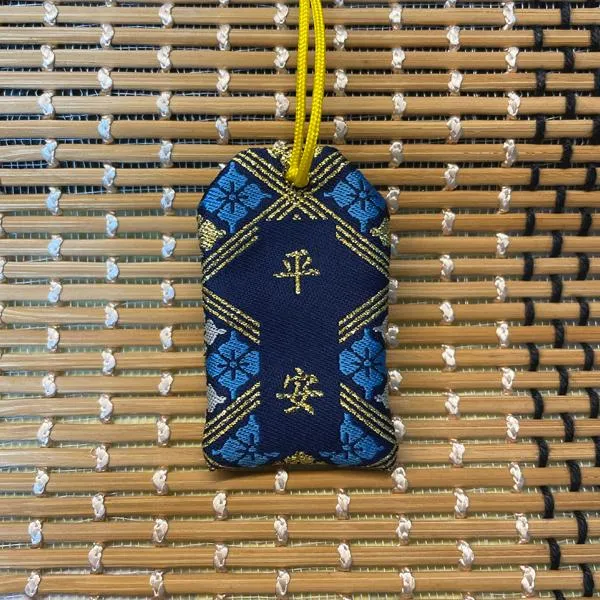 龍山香火袋 (藍) - 背面